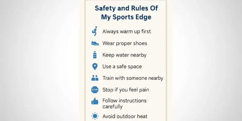 Safety and Rules Of My Sports Edge