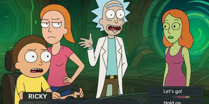 Story and Gameplay in Ricky and Morty A Way Back Home APK